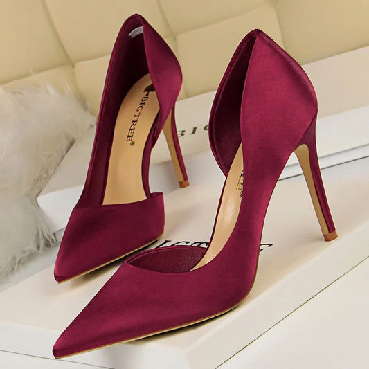 Lizzy Silk High Heels
