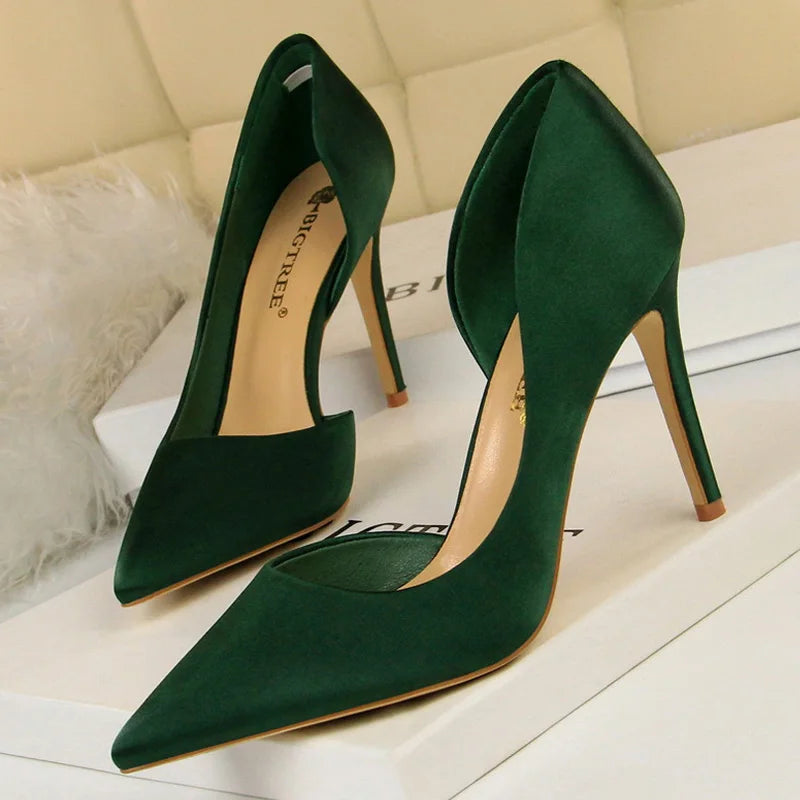 Lizzy Silk High Heels