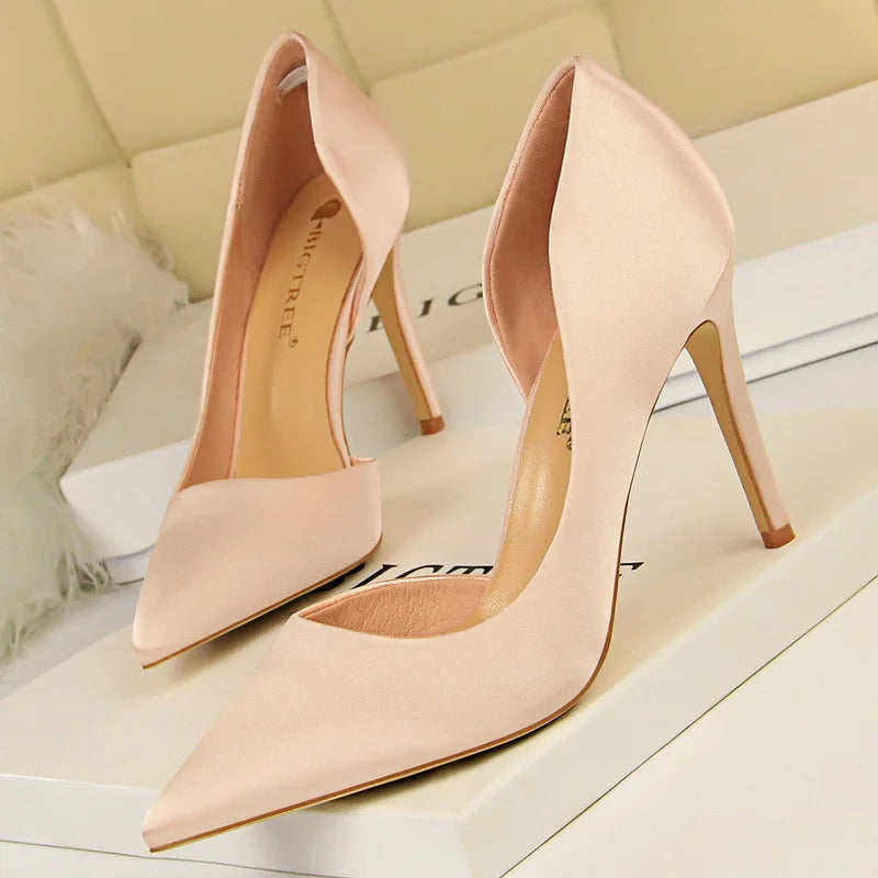 Lizzy Silk High Heels