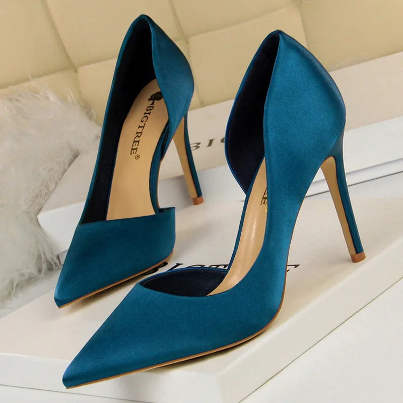 Lizzy Silk High Heels