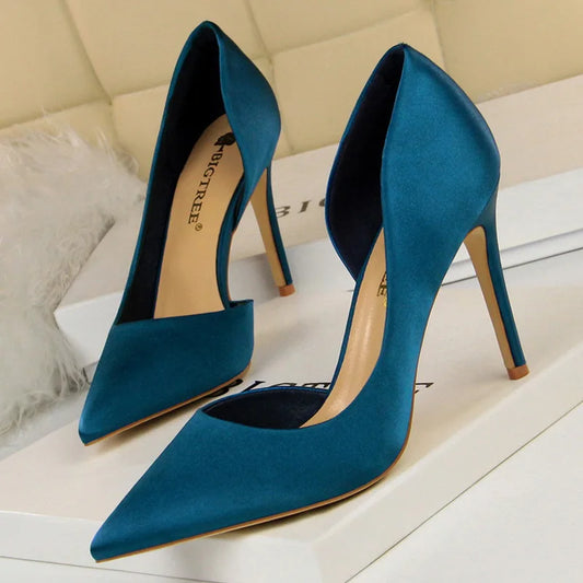 Lizzy Silk High Heels