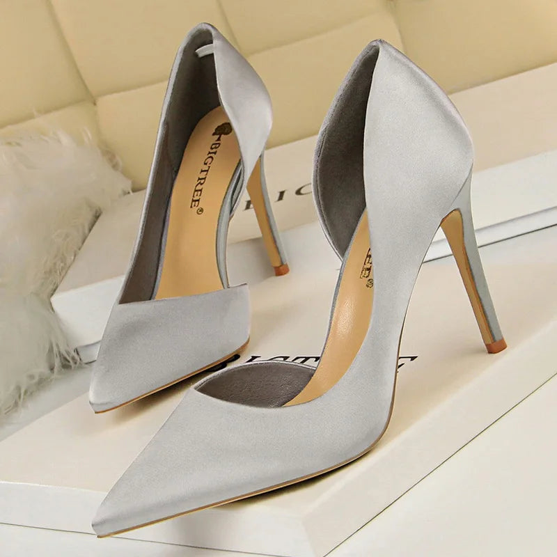 Lizzy Silk High Heels