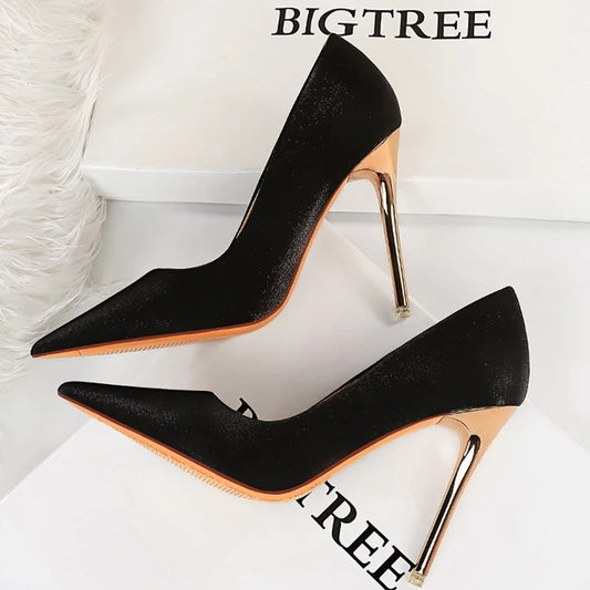 Sasha Satin Cloth Stiletto Heels
