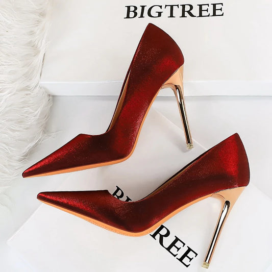 Sasha Satin Cloth Stiletto Heels